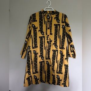 Nooworks Nico Dress - Long Cat Yellow